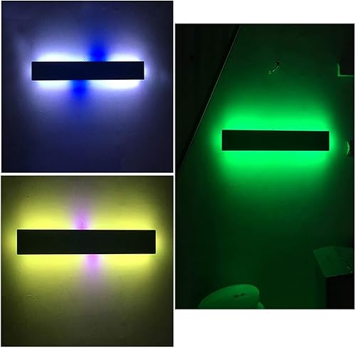 Miniatura 2 de QFFL Paneles de luz LED inteligentes RGB Iluminación de pared interior con remoto regulable lámparas de pared cambio de color para sala de estar,