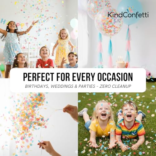 Image of White Rice Paper Wedding Confetti for Flower Girl Basket, Confetti Cannon Filler (Multi)
