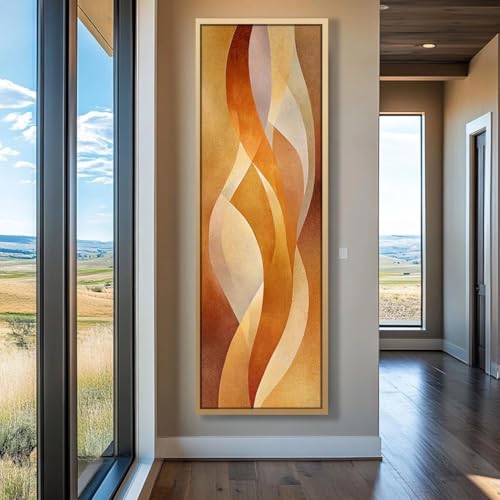 Art vertical de prestige tableau sur toile haut et fin de salon