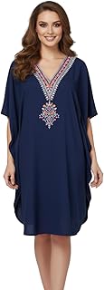 sun-rose fashions Sea Green Plus size rich embroidery kaftan dress | One size fits all-picture-34