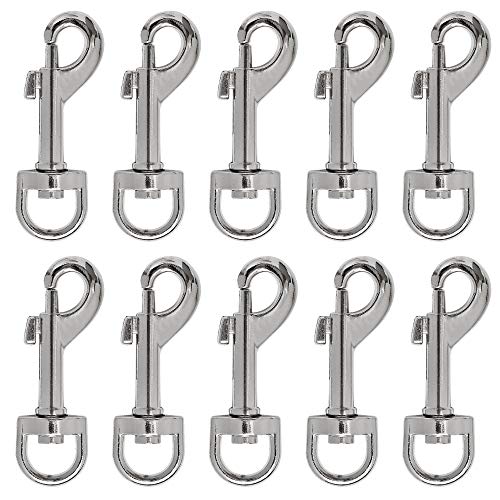 Milkary MILKARY-1 20Pcs Snap Hooks For Dog Leash Collar Linking, Heavy Duty Swivel Clasp Eye Bolt Metal Buckle Trigger Clip cover