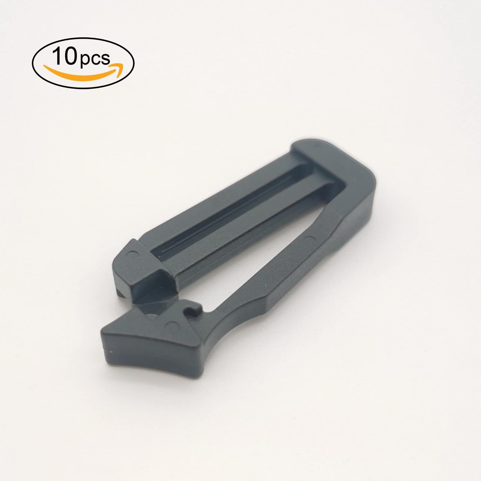 10 hebillas de clip de cincha de 1 pulgada Molle clips de conexión de correa hebilla de gatillo deslizante clip de mochila, 38 mm unilateral, 38mm Unilateral