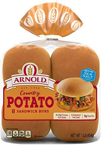 Arnold Country Potato Sandwich Buns, 8 Buns, 16 oz