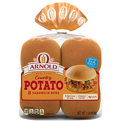 Arnold Country Potato Sandwich Buns, 8 Buns, 16 Oz #TOP12