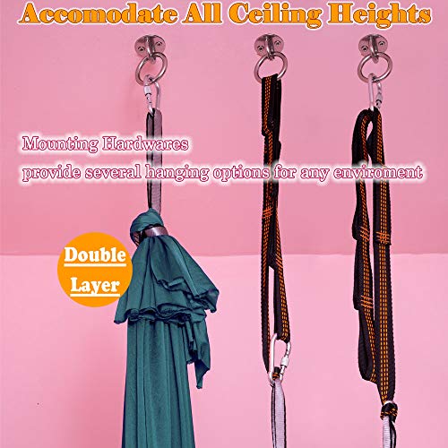 Indoor Sensory Swing For Kids With Mounting Hardware, Double-Layer Clothes Adjustable Hammock Chair Lycra Cuddle Pod Therapy Swings For Autism Child With Special Needs(Dark Green) #TOP3