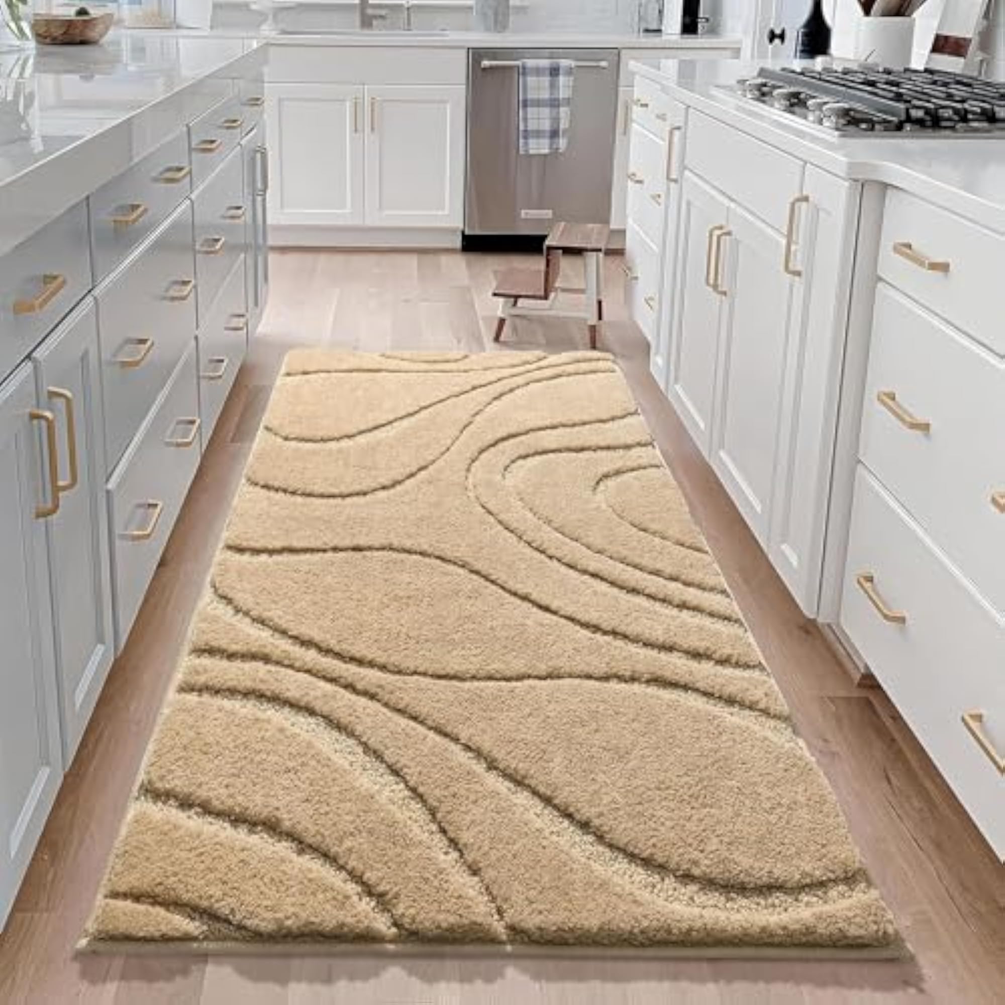 Non-Slip Bathroom Carpet Runner, Soft Machine Washable Rug