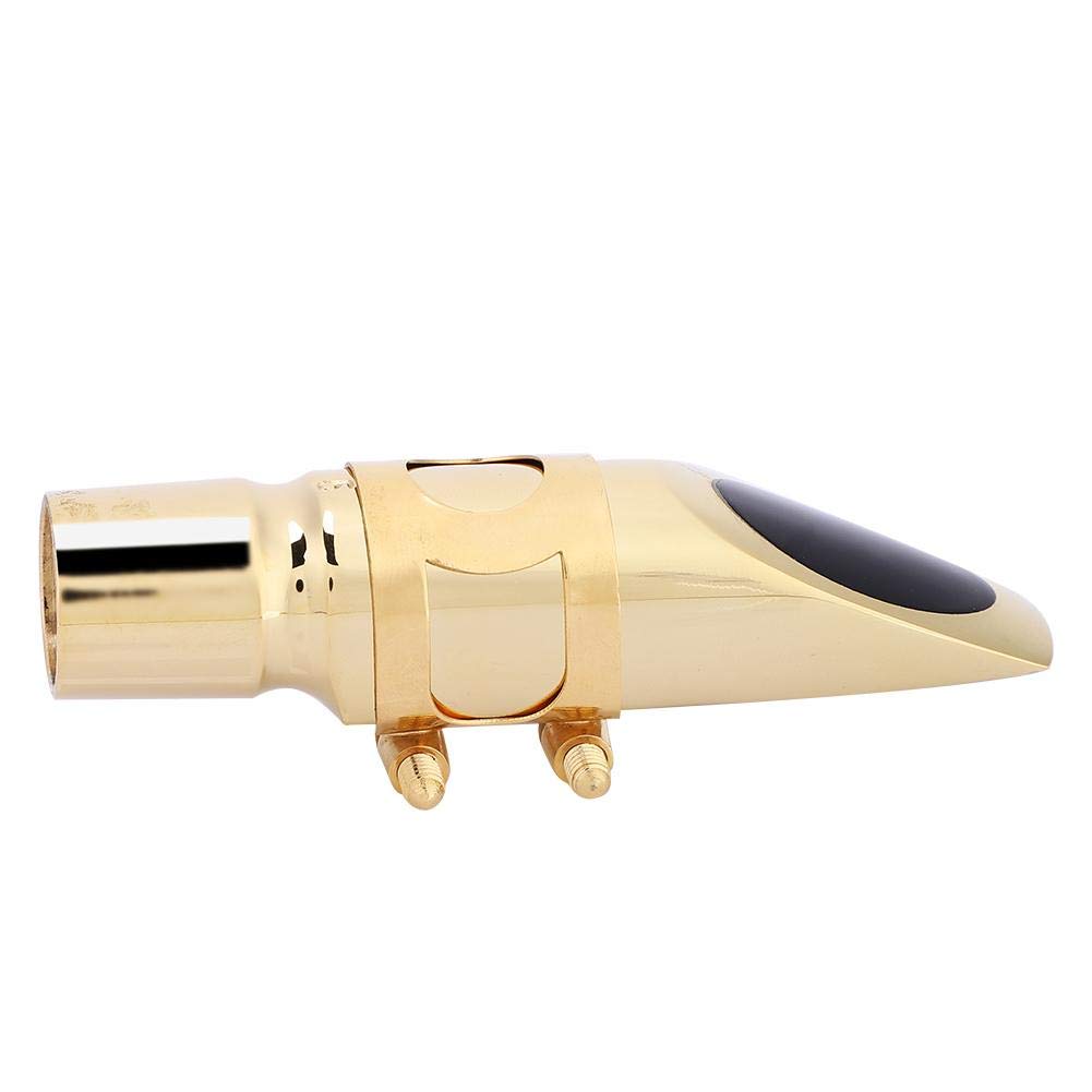alto sax mouthpiece,De Saxophone Alto, EB Haut Saxophone 5 °C buse avec Coussinets de bouchons de Inruments de musique accessoires replacement pour étudiants