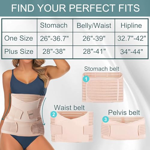 Faja de soporte postpartum 3 en 1 talla única piel miniatura 7