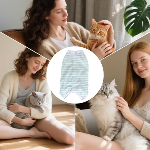 Katzenbody Nach OP,Katzen Body Für Katzen Operation,Praktisch Katzenbody Nach Op Kastration Katze,Multifunktional Medical Pet Shirt Katze,Geeignet für den postoperativen Wundschutz bei Haustieren (XS)