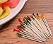 AILEXI 500 Coups Pique-Nique en Sandwich Bâtons A Cocktail Bâtonnets De Fruits Et Cure-Dents 6,5cm - Couleurs Assorties