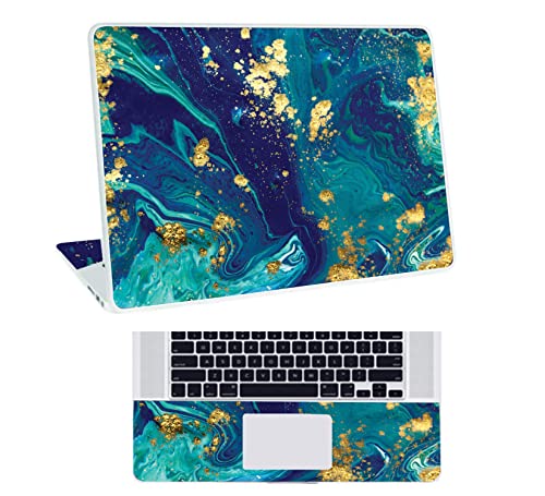 Image of Marbel D11 Top+Wrist Pad Vinyl Laptop Skin /Sticker /Cover for 14 Inches Laptops Laminated-Removable-HD Quality Compatible for Hp-Dell-Sony-Lenovo-Asus etc.(13.8x9.6 Inches)