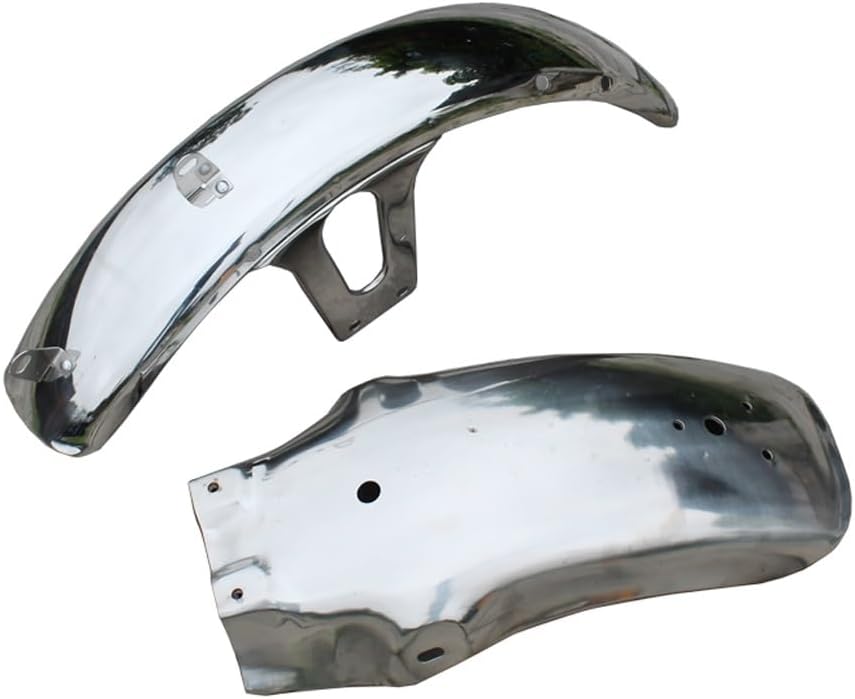 Motorcycle Mudguard Motorcycle Front Back Mudguard for CM125 SDH125 125cc Moto Parts Accessories Chromed Silver Metal Mud Guard