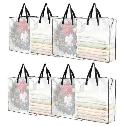 Garvee Christmas Wreath Storage Container, 8 Pack Moving Bags with Zipper - image 1