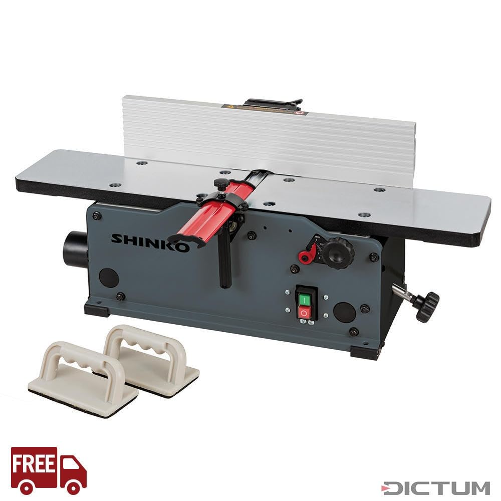 Shinko AH150 Abrichthobel – 150 mm, Spiralwelle mit 12 Wendeplatten, Alu-Tische, 1200 W, kompakt & mobil
