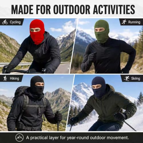 Image of 15 Pack black Ski Mask for Men Balaclava,Summer Cooling Neck Gaiter UV Protector Ski Scarf for Women Sports mask