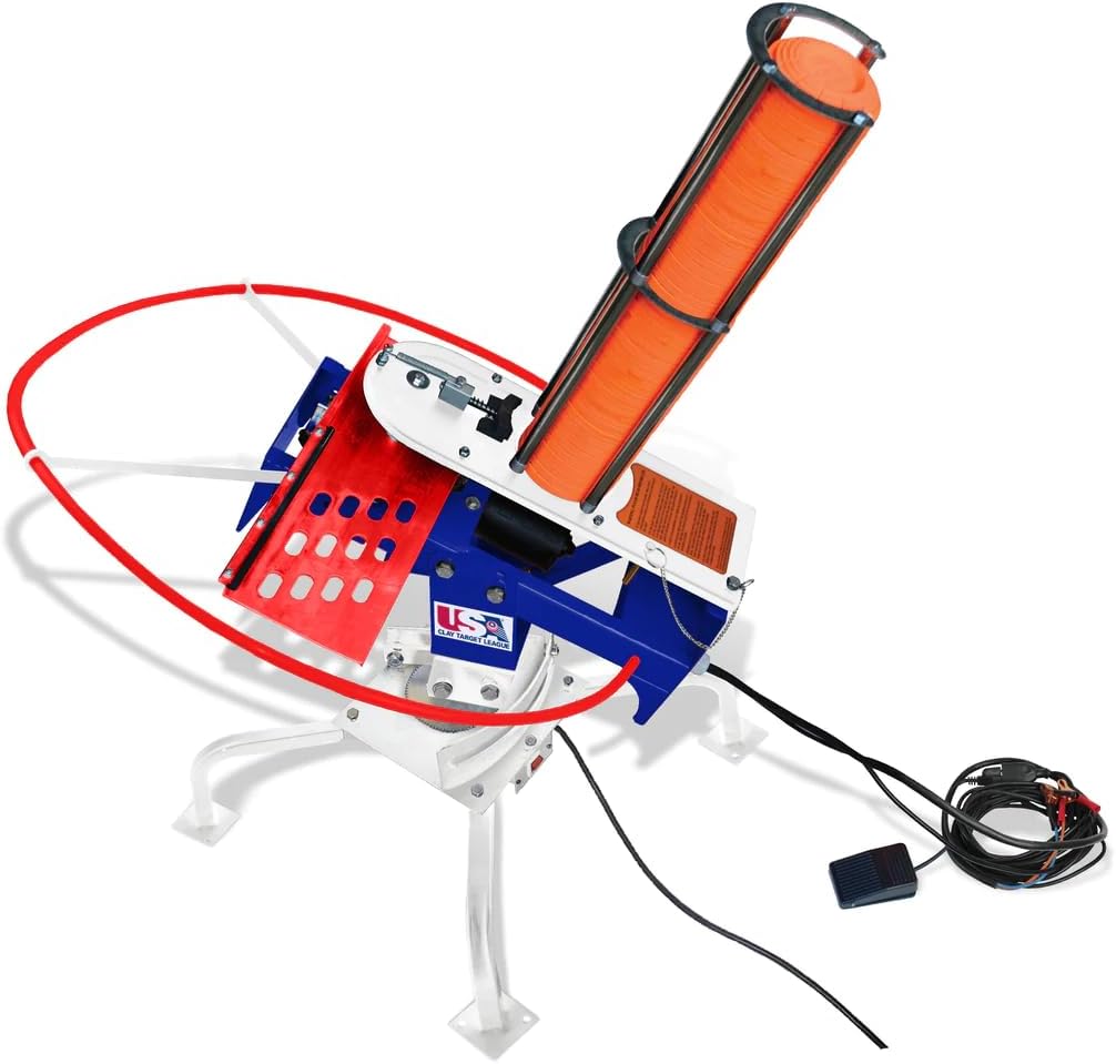 Do All Outdoors USA Clay Automatic Clay Pigeon Thrower - Skeet Thrower Machine with Wobbler Kit
