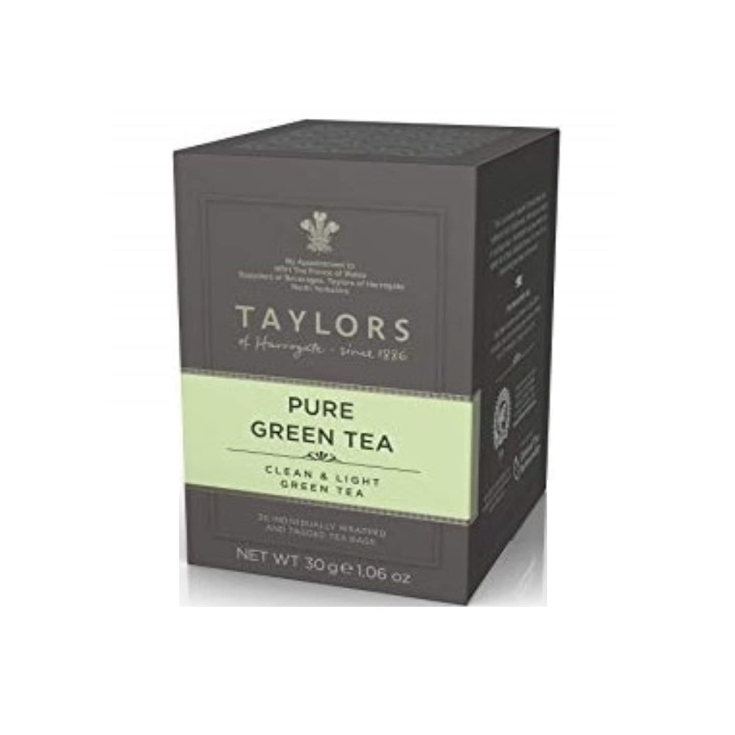 Taylors® | Czysta, czysta i jasnozielona herbata - 6 x 20 filtrów do herbaty (300 gr) | Czysta zielona herbata Sencha