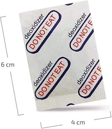 Miniatura 7 de Absorbentes de oxígeno de 300 cc (100 paquetes  10 paquetes individuales de 10 paquetes) para almacenamiento de alimentos, paquetes absorbentes de