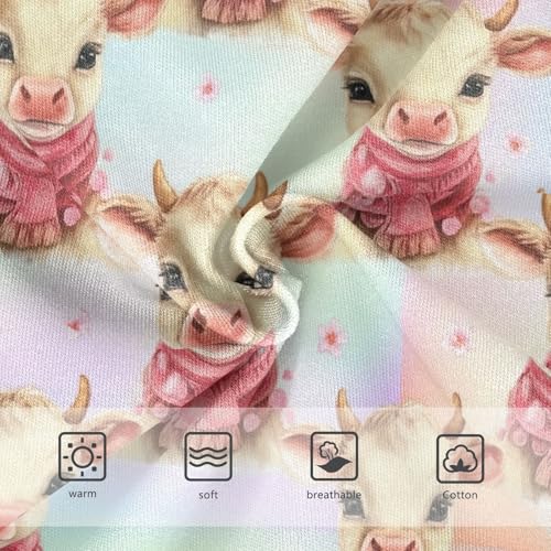 Joisal Cute Cow Rainbow Gradation Girl Panties Cute Toddler Girls Underwear Cotton Aesthetic Kids Briefs Undies 2t3