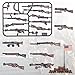 MaozyHomie 36 Pcs Weapons Pack Military U.S Field Force Weapons Toy Set - Brown Weapons Accessories Weapon Battle Building Blocks Compatible with Major Brand, 3 Years Old and up
