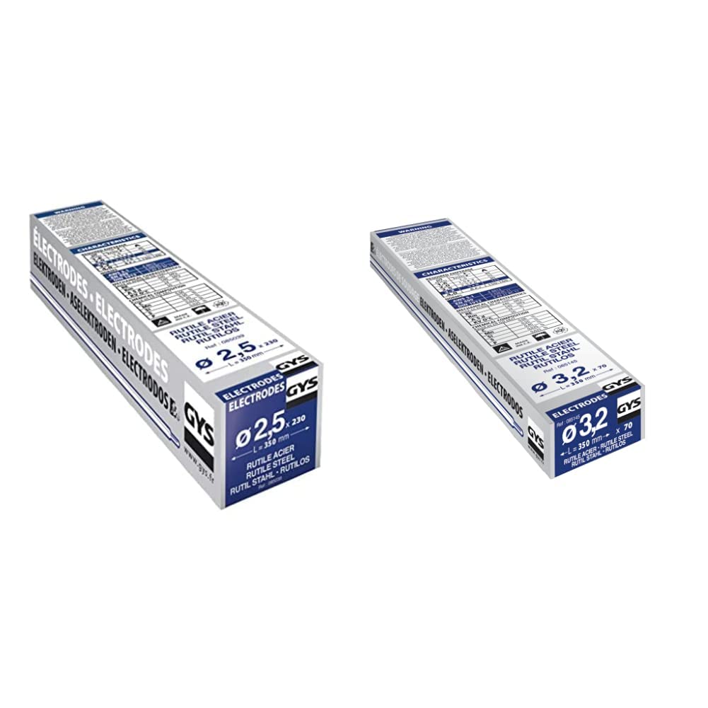Consommable soudure MMA GYS electrodes rutiles pour travaux d'acier - 8