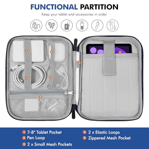 Image of MoKo 7-8 Inch Tablet Sleeve Carrying Case Padded Protective Bag with Handle
