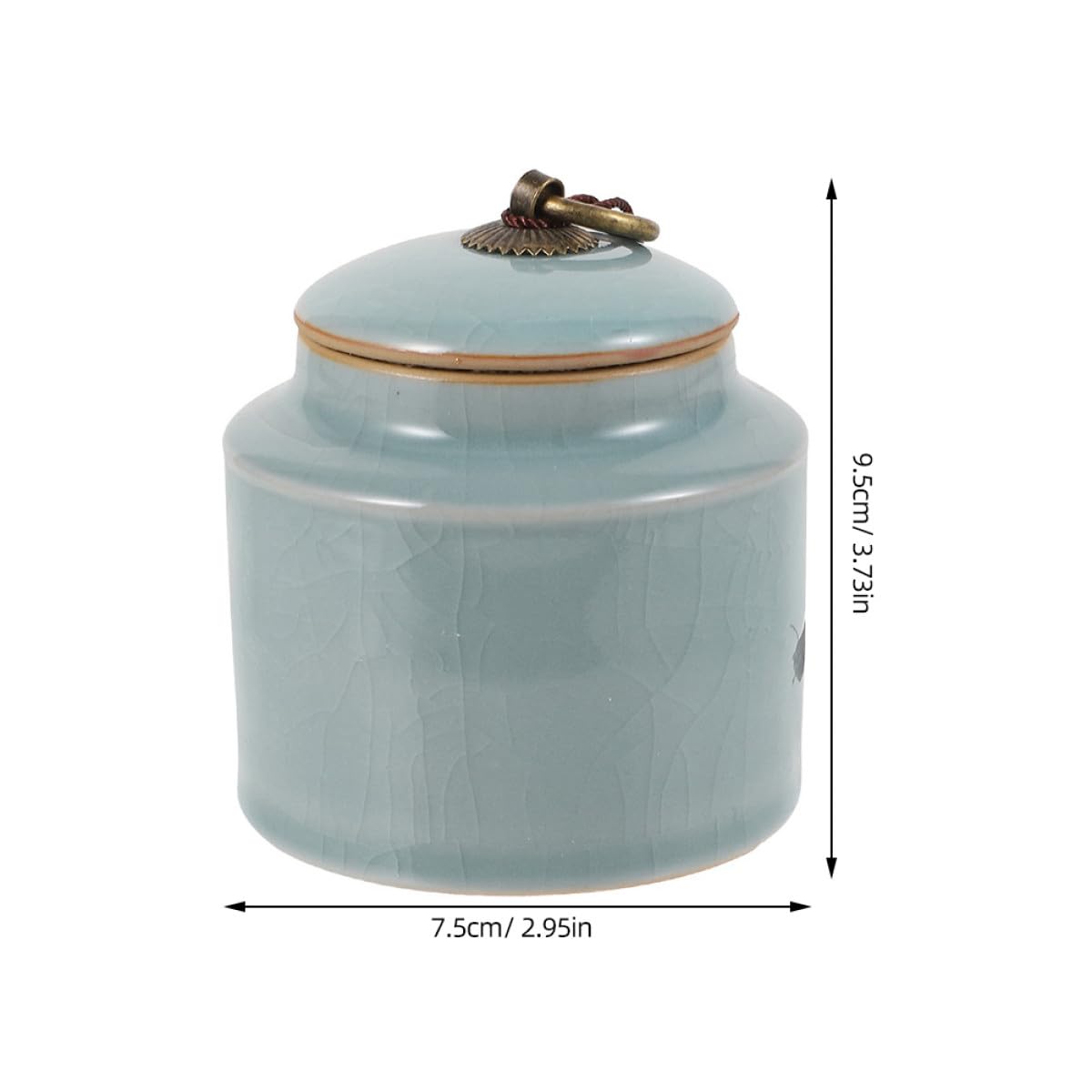 jojofuny Barattoli per la Conservazione in Ceramica Sigillati 2 Pezzi Contenitori per Tè e Alimenti Secchi Design Elegante per Cucina Barattoli Decorativi Adatti a Casa Hotel e
