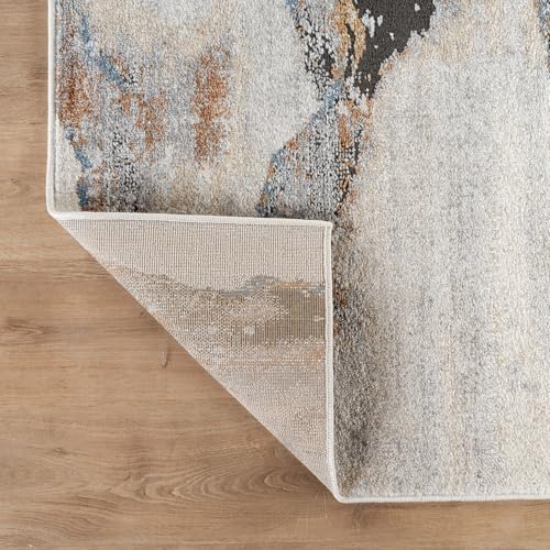 Tapete rugshop gris estriado 72 x 26 pulgadas moderno miniatura 5