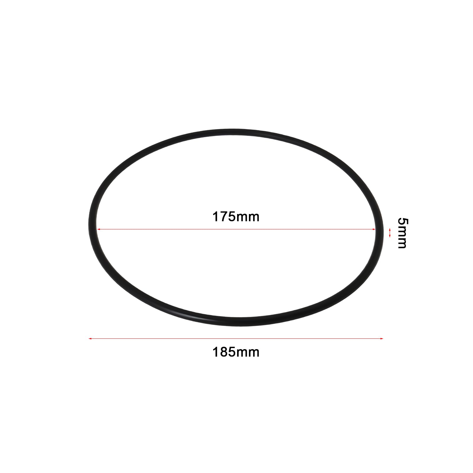 Briny River 5PCS Aquarium Cartridge Filter Rubber Seal OE A20063 A20064 Compatible with Fluval 304 305 306 307 404 405 406 407 Canister Filter Outer Diameter 185mm Black - Image 4