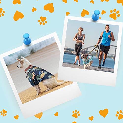Weewooday 4 Pieces Small Pet Summer T-Shirts Hawaii Style Floral Pet Dog Shirt Breathable Cool Clothes Beach Seaside Puppy Sweatshirt for Puppy(Floral Style,X-Small) - Image 7
