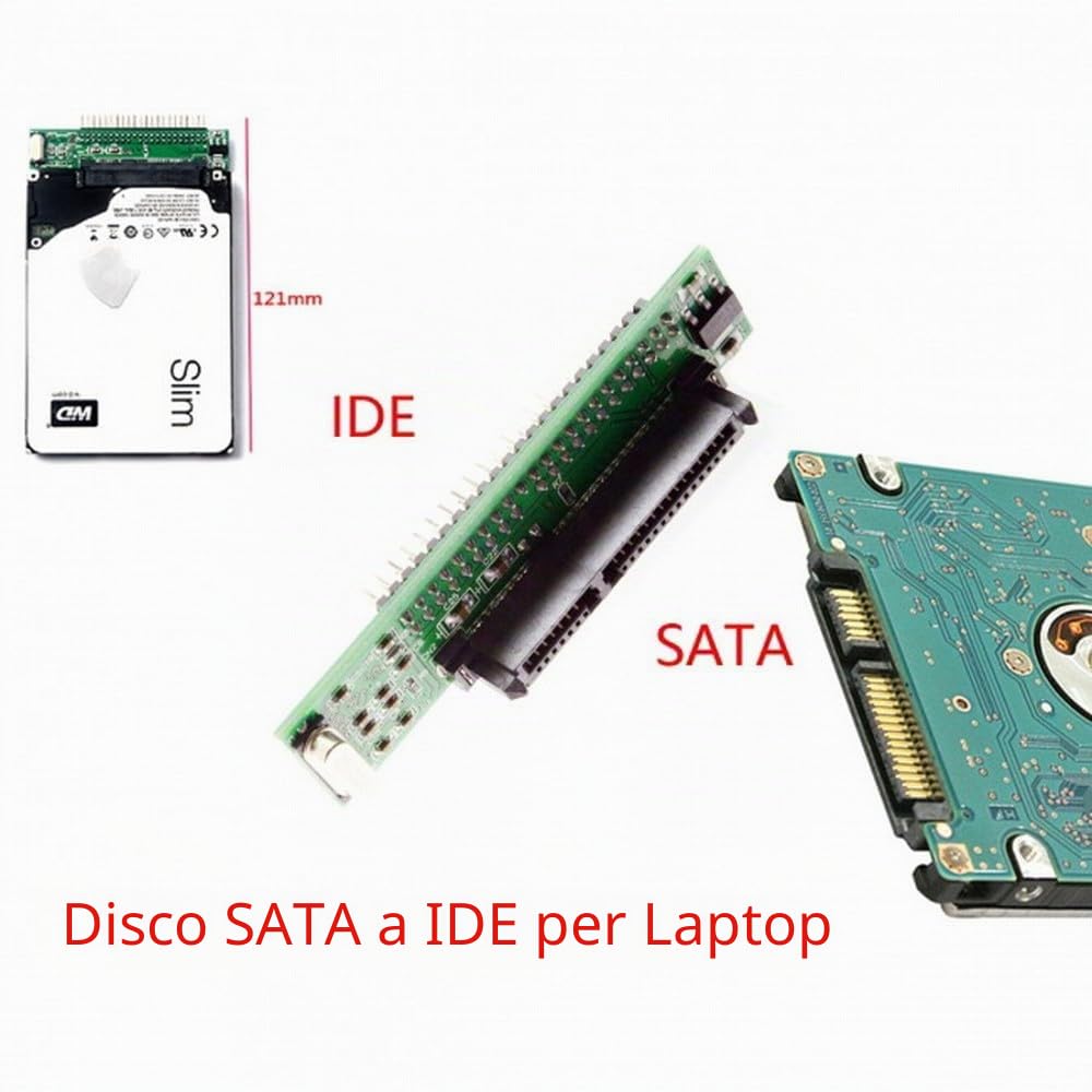 Adattatore convertitore scheda madre CY SATA femmina a IDE 44 pin PCBA per disco rigido da 2,5" per laptop