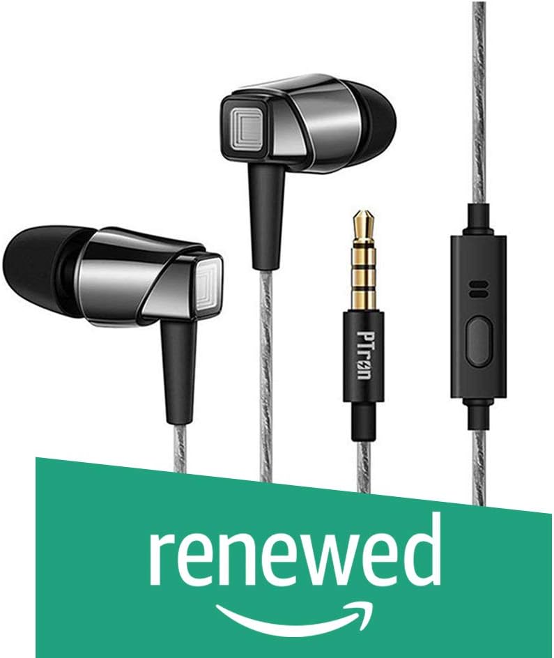 (Renewed) PTron Pride in-Ear Wired Headset with Mic (Black)