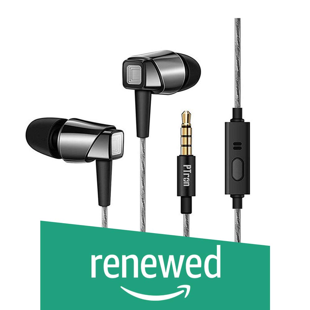 (Renewed) PTron Pride in-Ear Wired Headset with Mic (Black)