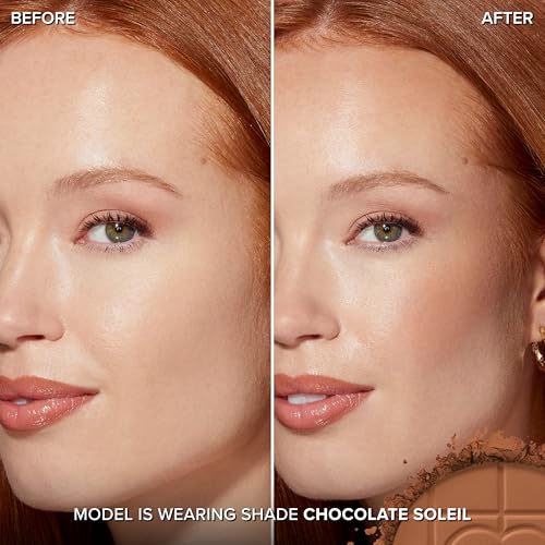 Image of Too Faced Chocolate Soleil Matte Blurring Bronzer | Matte Bronzer Powder that Mimics Natural Skin for Blurred Sun-Kissed Effect