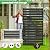 60" H x 38" W Air Conditioner Fence Screen Trash Can Privacy Fence Panels for Outside Unit, Pool Eequipment Enclosure, No Dig Backyard Fencing (Black)