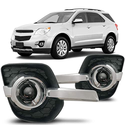 CPW Fog Lights Compatible with [2010 2011 2012 2013 2014 2015 Chevy Equinox] Driving Fog Lights + Switch + Wiring Kit