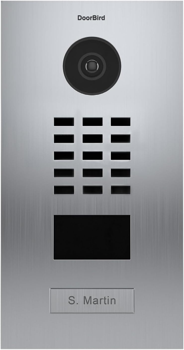 DoorBird IP Video Intercom Door Station, V2A, 1 Call Button
