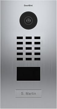 DoorBird IP Video Intercom Door Station, V2A, 1 Call Button
