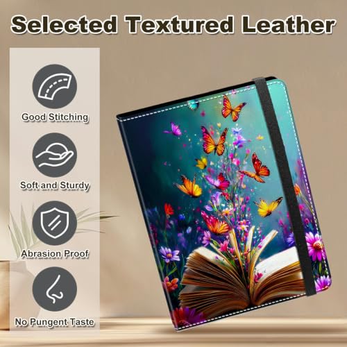 Image of Photo Album 4x6 120 Photos with Strong Elastic Band, Book Butterflies | Large Capacity Premium Leather Picture Album, Portable Wallet Albums Photo Book for Family Anniversaries Wedding Baby