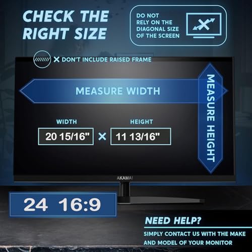 Brevynx [2 Pack] 24 inch Removable Anti-Glare Blue Light Screen Protector for 16:9 Computer Monitor – Anti-Glare, Anti-Scratch, PC Anti-UV Eye Protection Filter