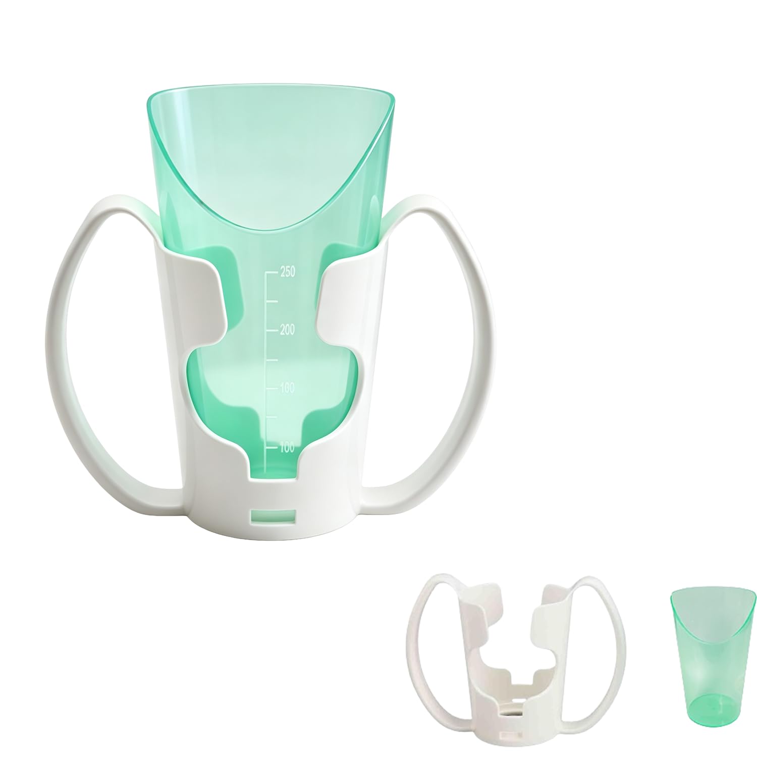 Vaso de Cuidados, Vaso Auxiliar de Cuidados, Taza con Soporte Para Postoperatorio, Adecuado Para la Rehabilitación y El Reposo, Así Como Para Personas Con Discapacidad y De Edad Avanzada