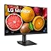 LG FHD (1920 x 1080) 27 Inch Computer Monitor, IPS, AMD FreeSync, 3-Side Borderless Design, Tilt/Height Adjustable Stand, 75Hz, 5ms, OnScreen Control, HDMI, DisplayPort, D-Sub, 27MP450-B, Black