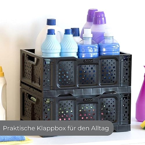 GarPet Klappbox klappbar Einkaufs Korb Kiste Falt Stapel Box Klappkiste Transport