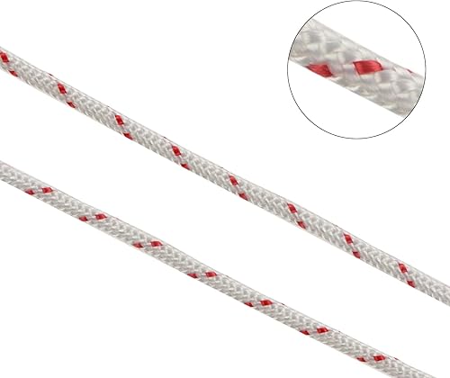 Miniatura 5 de FLYPIG Cuerda de arranque de retroceso de 0.118 in, 32.8 ft, 30 pies, cuerda de arranque del motor, cuerda de tracción para Husqvarna Stihl Echo