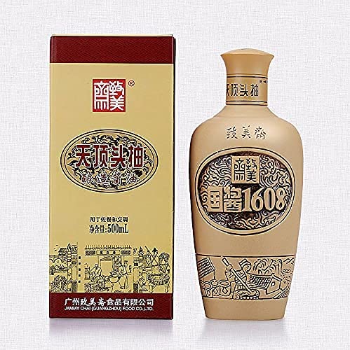 JAMMY CHAI Superior First Press Non-GMO Soy Sauce - time-honored brand since 1608, double-fermented craft brewing technique, artisan purple sand bottle - 16.9 oz (500ml)