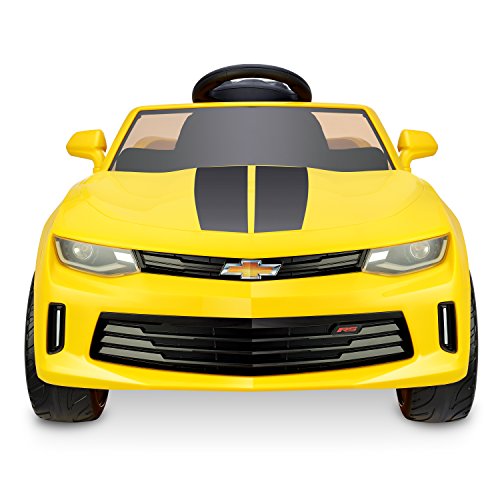 Kid Motorz 902 6V Racing Camaro Rs One Seater Ride On Toy, 45.27" x 21.49", Yellow - Thumbnail 3