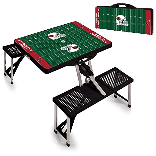 Image of Picnic TIME NFL Football Field Folding Picnic Table, Camping Table, Outdoor Table with Umbrella Hole