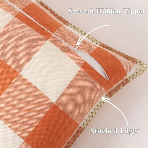 Housse de coussin rectangulaire style rustique pour canapé et lit