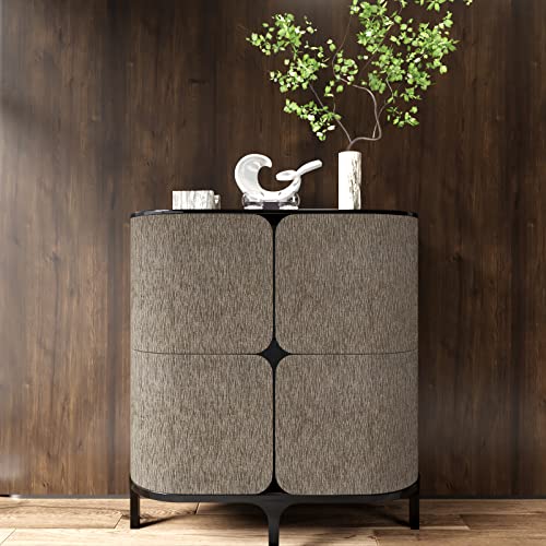 Cre8Tive Tan Grasscloth Peel And Stick Wallpaper Textured Faux Grass Cloth Contact Paper For Cabinets Self Adhesive Removable Linen Fabric Wallpaper For Living Room Bedroom Table Dresser Decor 12"X80" #TOP4