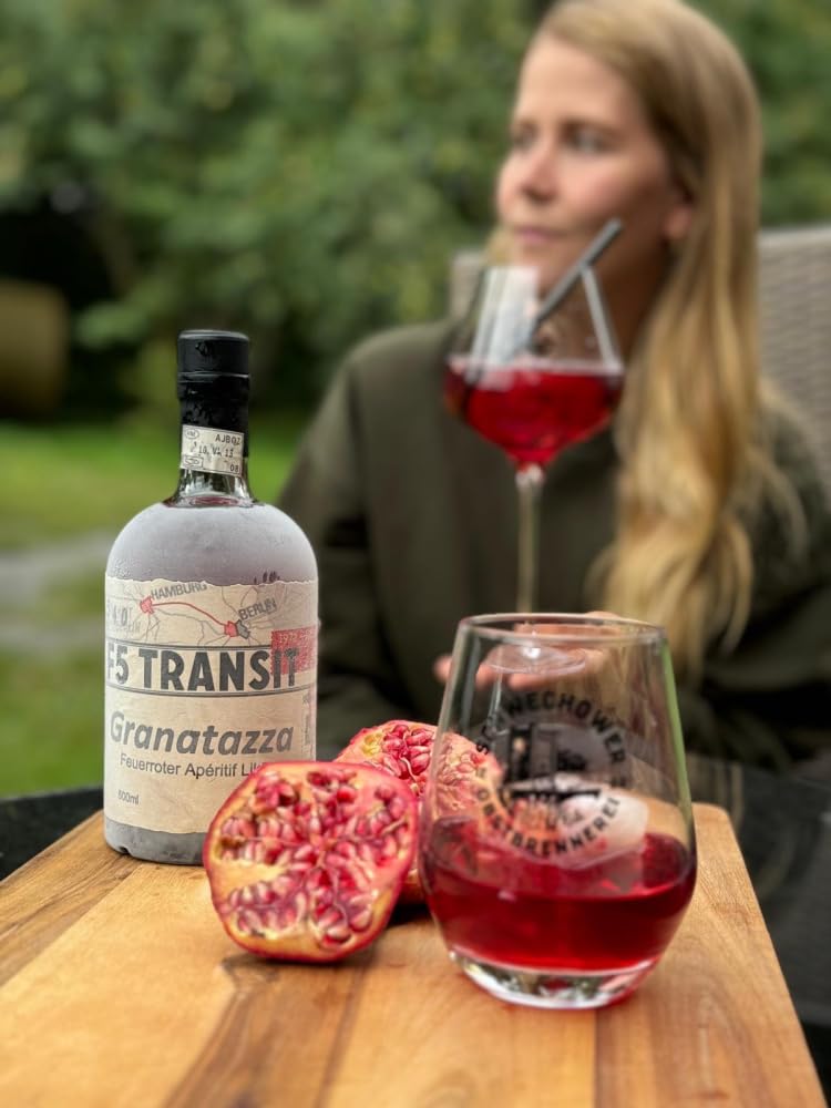Granatapfel Likör "Granatazza" Aperitif 6x0.5l (15% Vol) No. 5540 - RATION | Granatapfellikör | 6 Flaschen a 500ml | F5-Transit | Schwechower Brennerei (1229)
